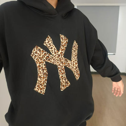 NY LEOPARD HOODIE