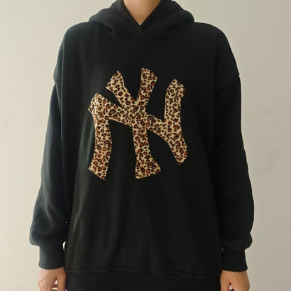 NY LEOPARD HOODIE