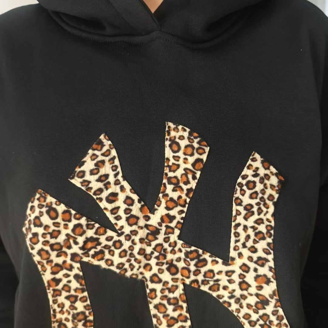 NY LEOPARD HOODIE