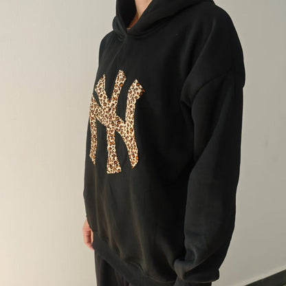 NY LEOPARD HOODIE